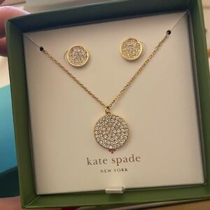 kate spade necklace and earrings set